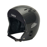 GATH Wassersport Helm Standard Hat NEO, grau-schwarz mit Carbon-Struktur, Belüftungslöcher, Seitenansicht