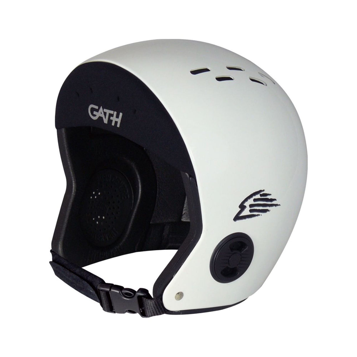 GATH Wassersport Helm Standard Hat NEO weiß mit schwarzem Innenfutter, Seitenansicht