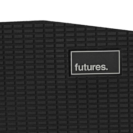 Futures Traction Pad Wildcat in Schwarz mit strukturiertem Gittermuster und futures Logo, Draufsicht