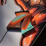 Futures Timmy Patterson TP1 Thruster Finnen Orange Schwarz Mint Detailansicht