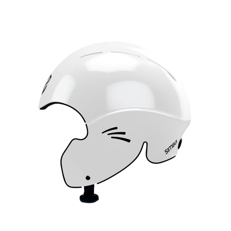 Simba Sentinel Wassersport Helm in Weiß, modernes Design mit aerodynamischer Form, Seitenansicht