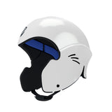 Simba Sentinel Wassersport Helm weiß mit schwarzen Polstern und blauem Visier, Seitenansicht