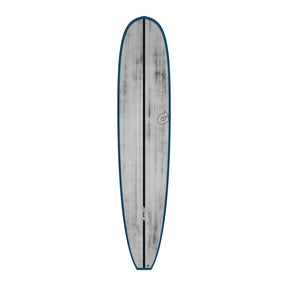 Torq ACT Prepreg The Don Noserider Surfboard, schwarzes Prepreg-Surfboard mit goldenem Streifen, Seitenansicht