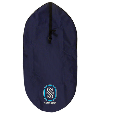 SkimOne Skimboard Rucksack dunkelblau mit Tragegurt, Frontalansicht
