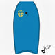 Wave Power Bodyboard Woop in Blau mit gelbem Logo, Frontansicht