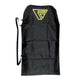 Flood Bodyboard Tasche aus schwarzem Nylon mit gelbem Flood-Logo und Schultergurt