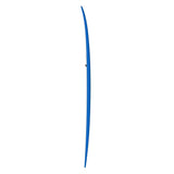 Torq TET Longboard in Blau, schlankes Design mit geschwungener Form, Seitenansicht