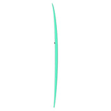 Torq TET V+ MOD Fun Surfboard in Mint-Grün, Seitenansicht auf weißem Hintergrund