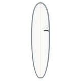 Torq TET V+ MOD Fun Surfboard weiß mit grauer Kante, Draufsicht