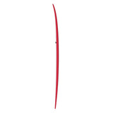 Torq TET Longboard in Rot, schlankes Design mit geschwungener Form, Seitenansicht