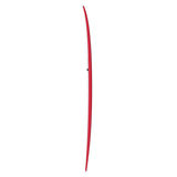 Torq TET Longboard in Rot, schmales Deck mit geschwungener Form, Aufsicht