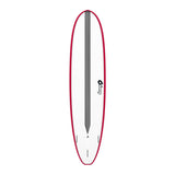 Torq Surfboard TET CS V+ MOD Fun mit Carbon, Rot-Weiß-Grau, Draufsicht