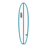 Channel Islands X-lite Chancho Surfboard, blau mit grauem Streifen, Draufsicht