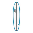 Channel Islands X-lite Chancho Surfboard, blau mit grauem Kern, Draufsicht