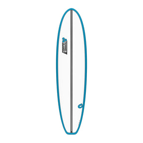 Channel Islands X-lite Chancho Surfboard, blau mit grauem Kern, Draufsicht