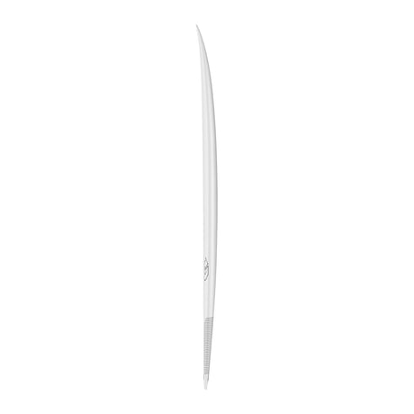 Torq TEC Summer Fish Surfboard weiß schmal Seitenansicht längliches Design