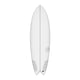 Torq TEC BigBoy Fish Surfboard, weiß, Fischform mit Twin-Fins, Frontansicht