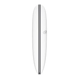 Torq TEC The Don Surfboard, weiß mit schwarzem Streifen, Draufsicht
