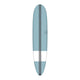 Torq TEC The Don Surfboard, Blaugrau mit weißem Mittelstreifen, Draufsicht