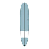 Torq TEC The Don Surfboard, Blaugrau mit weißem Mittelstreifen, Draufsicht