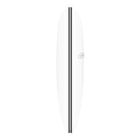 Torq TEC The Don XL Surfboard, weiß mit schwarzem Stringer, Vollansicht von oben