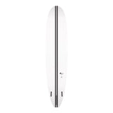 Torq TEC The Don XL Surfboard weiß mit schwarzem Streifen, Draufsicht
