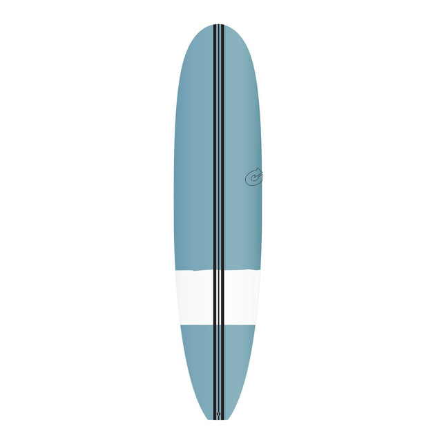 Torq TEC The Don XL Surfboard, blaugrau und weiß, Draufsicht, Vollansicht