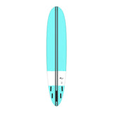 Torq TEC The Don HP Surfboard in Hellblau mit weißer Unterseite, Draufsicht
