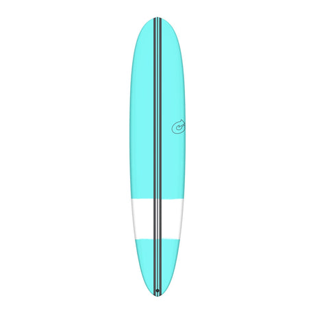Torq TEC The Don HP Surfboard türkis weiß Draufsicht mit schwarzen Streifen