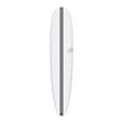 Torq TEC The Don Noserider Surfboard, weißes Deck mit schwarzem Mittelstreifen, Draufsicht