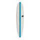 Torq Softboard EVA Longboard Blau-Weiß mit Schichtaufbau: CROC Skin EVA Foam, Shield Skin, Biaxial Fiberglass und EPS Core, Draufsicht