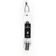 Roam Surfboard Leash Premium 6 Fuß, weiß-schwarz, Neopren-Zugschlaufe, Vollansicht