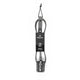 Roam Surfboard Leash Premium, grau, 7 Fuß, mit Manschetten und Branding-Label, Draufsicht