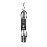 Roam Surfboard Leash Premium 9 Zoll, schwarzes Neopren-Leash mit Manschetten, Draufsicht