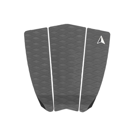 ROAM Footpad ECO Algae Traction Pad 3-tlg, grau, Draufsicht, strukturierte Oberfläche mit weißen Trennlinien