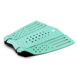 Roam Footpad Deck Grip Traction Comp Pad in Mintgrün mit strukturierter Oberfläche und Grifflöchern, Draufsicht