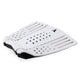 Roam Footpad Deck Grip Traction Comp Pad weiß mit Griffmuster und schwarzen Akzenten, Draufsicht