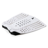 Roam Footpad Deck Grip Traction Comp Pad weiß mit Griffmuster und schwarzen Akzenten, Draufsicht