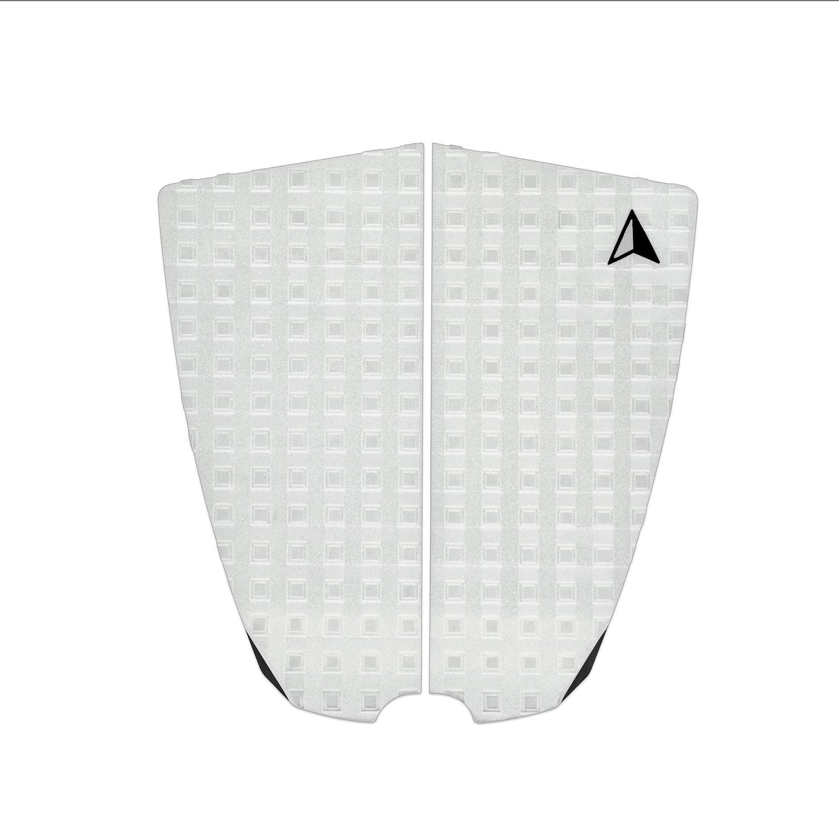 Roam Footpad Deck Grip Traction Pad 2-tlg, weiß, strukturierte Gummioberfläche, Draufsicht