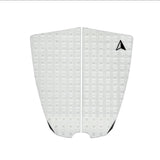Roam Footpad Deck Grip Traction Pad 2-tlg, weiß, strukturierte Gummioberfläche, Draufsicht