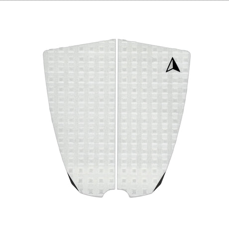 Roam Footpad Deck Grip Traction Pad 2-tlg, weiß, strukturierte Gummioberfläche, Draufsicht