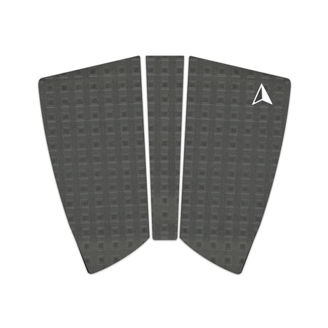Roam Footpad Deck Grip Traction Pad 2+1 in Grau mit strukturierter Oberfläche, Draufsicht