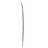 Rusty ACT SD Shortboard in Grau, Seitenansicht, kompaktes Surfboard mit schlankem Design