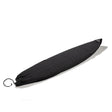 ROAM ECO Shortboard Surfboard Socke in Schwarz, Schutzhülle aus recyceltem Material mit Zugband, Frontansicht