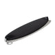 ROAM Surfboard Socke ECO Hybrid Fish, schwarze Schutzschutzhülle aus Hybrid-Material mit Verschlussband, Seitenansicht