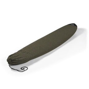 ROAM ECO Funboard Surfboard Socke grün, Neopren Schutzhülle mit Kordel, Seitenansicht