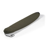 ROAM ECO Longboard Surfboard Socke in Grün-Schwarz mit strukturiertem Stoff und Zugband, Schutzüberzug für Surfboards