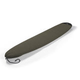 ROAM ECO Longboard Surfboard Socke in Khaki mit Rippmuster und Transportgriff, Seitansicht