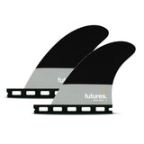 Futures Honeycomb Pivot Quad Rear Set Flossen schwarz grau Seitenansicht