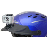 Gath Helm Schirm Peak Go Pro Ready in Blau mit Action-Kamera-Halterung, Seitenansicht